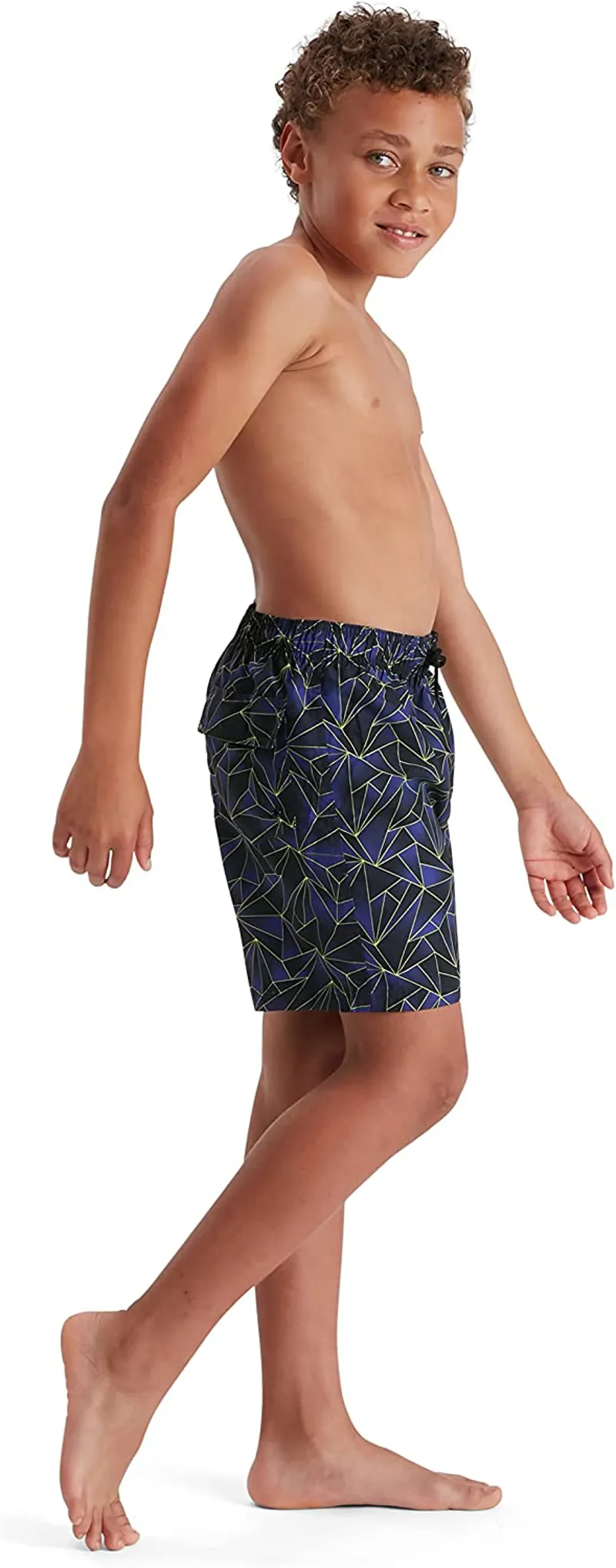Speedo Boys Printed Leisure 15 inch Watershort Black/Blue-3